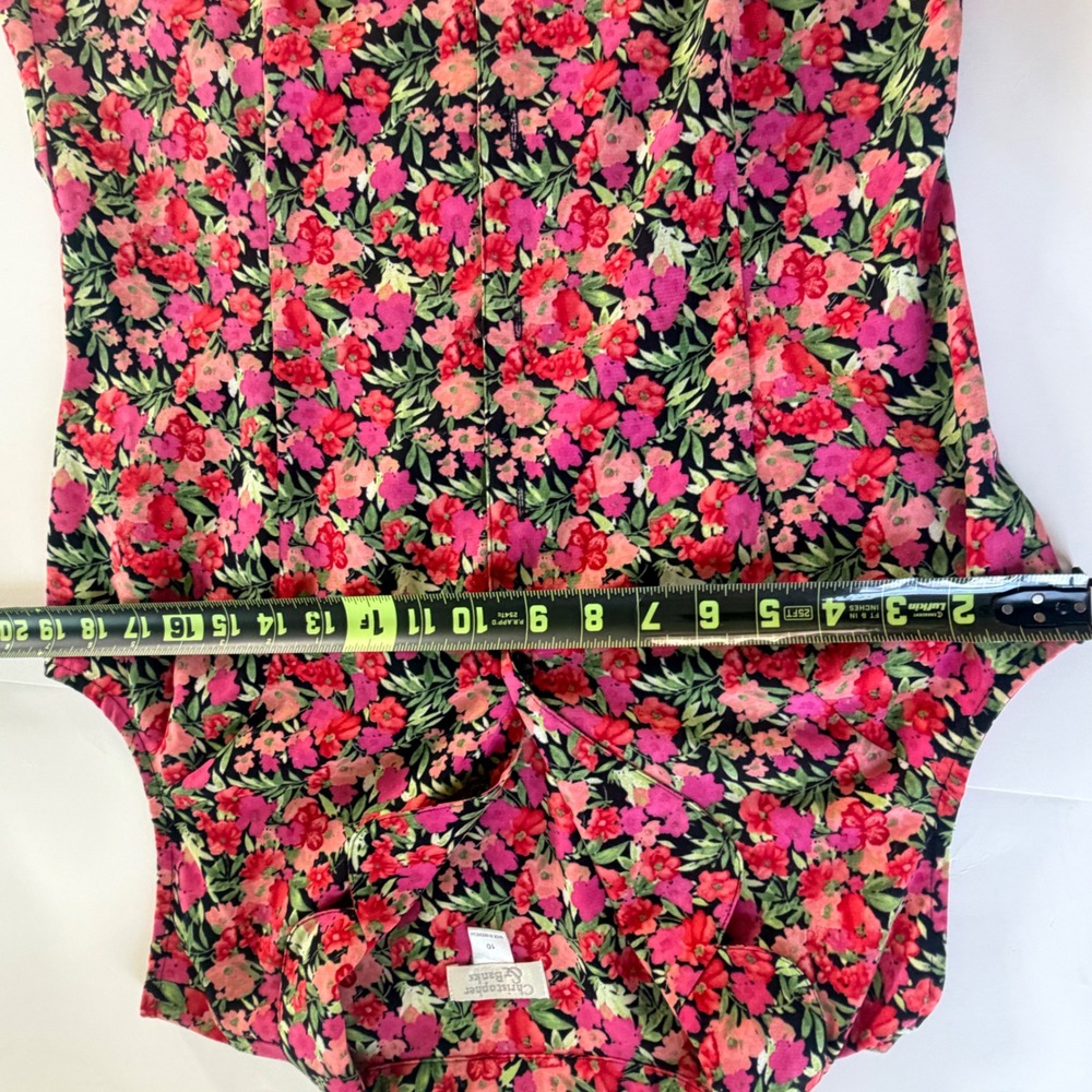 VTG Christopher Banks Button Down Dress Size 10 Ditsy Floral Flowy Cottagecore - Picture 9 of 9